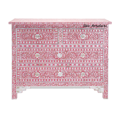 MOP INLAY FLORAL DESIGN CHEST