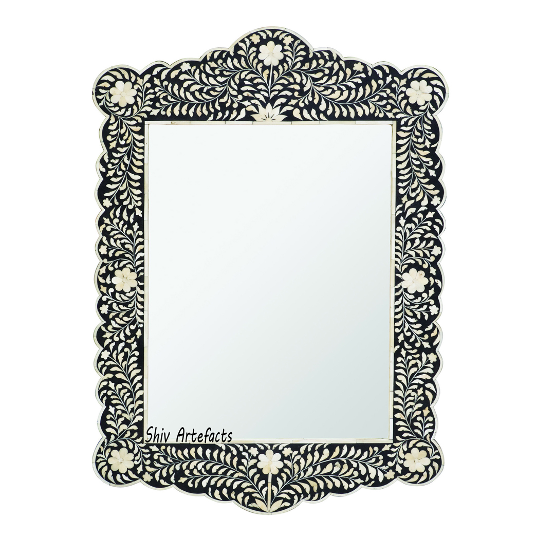 BONE INLAY ARCH MIRROR